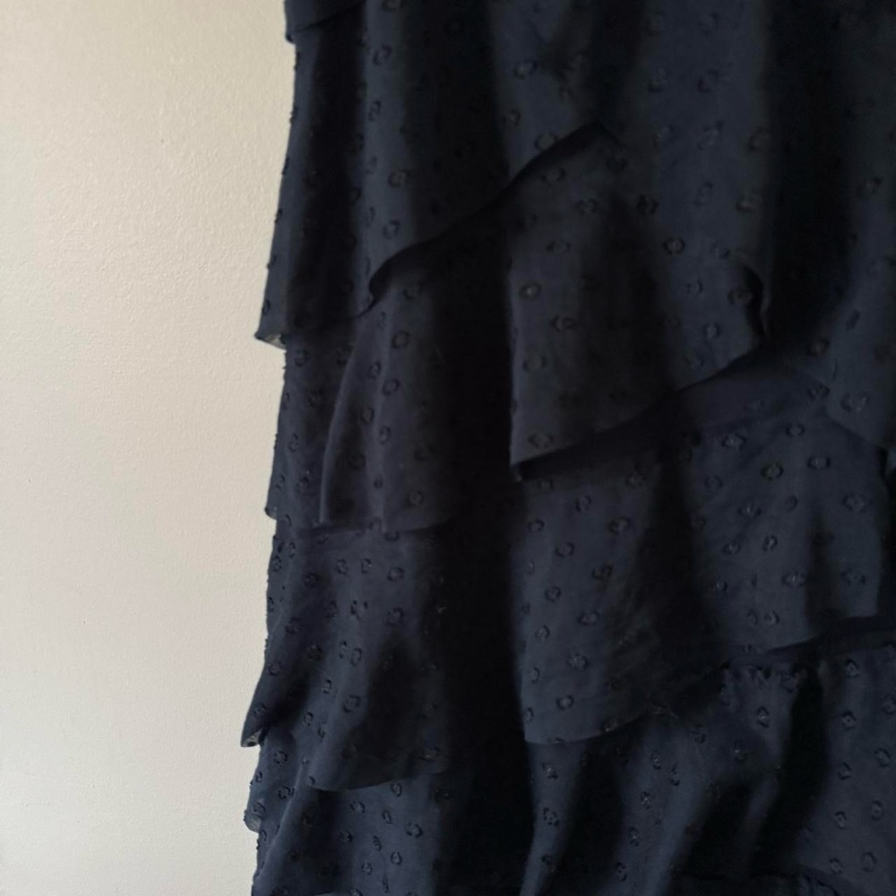 Ann Taylor NWT polka dot navy blue mini dress - Picture 3 of 7